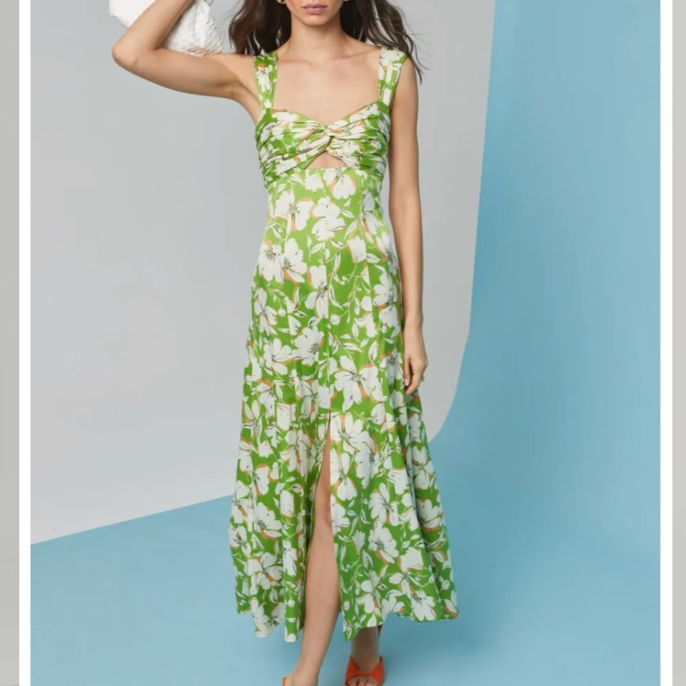 Astr the Label Twist Bust Midi Dress